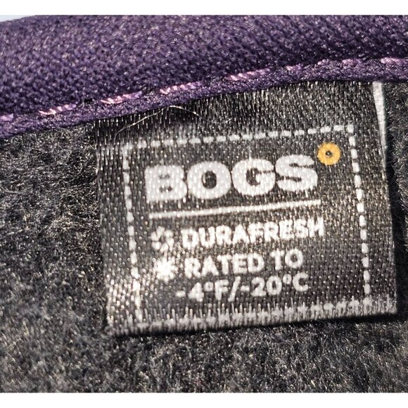 Bogs Kid's Eggplant Bmoc Waterproof Insulated  Fleck Boot Size 4 Young 283 - Picture 8 of 16